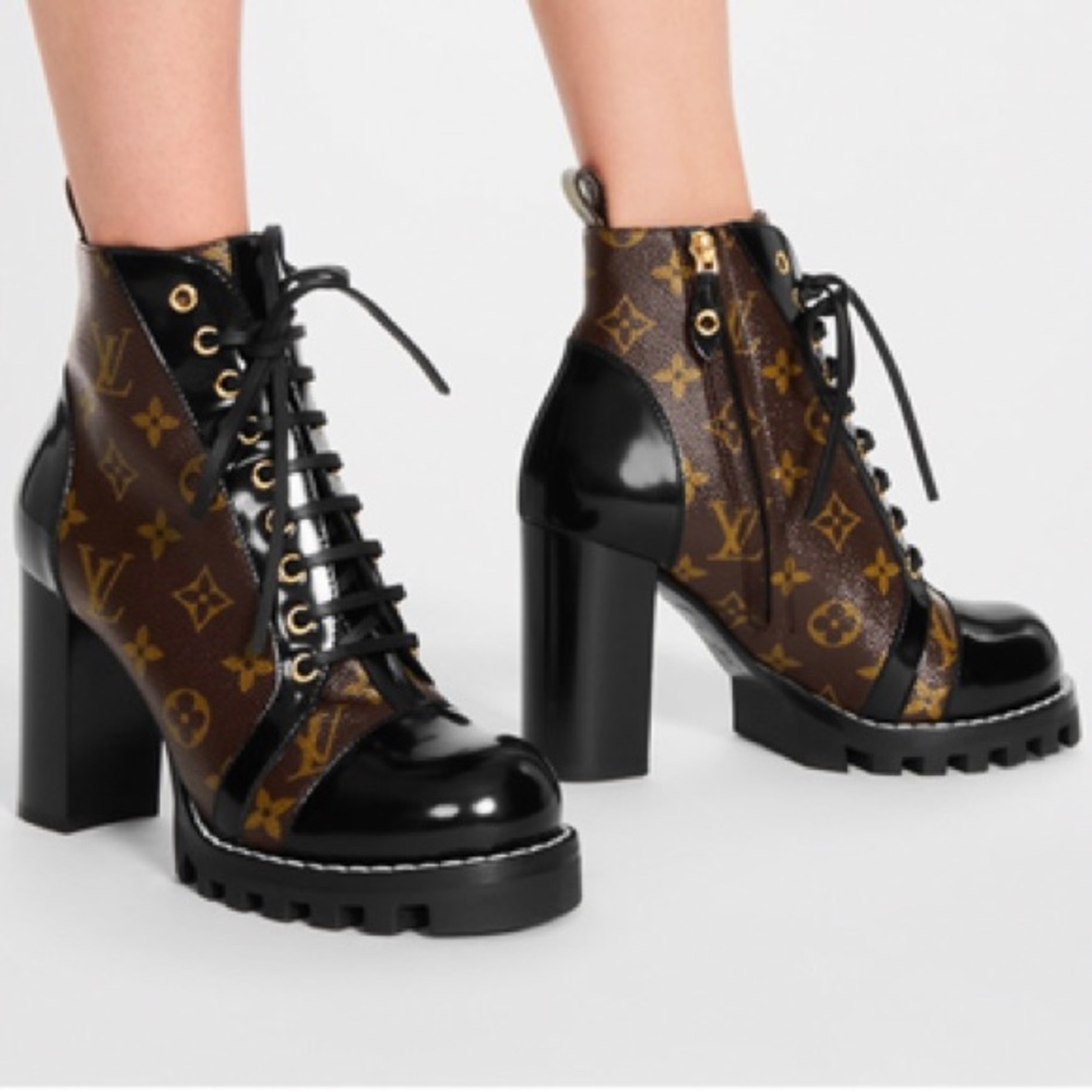 Louis Vuitton Star Trail Ankle Boot - Black and Brown